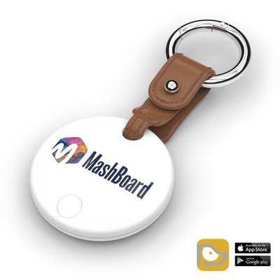 Spot Pro Bluetooth Key Finder with brown keychain