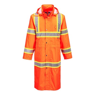 Hi-Vis Contrast Tape Rain Coat 48"