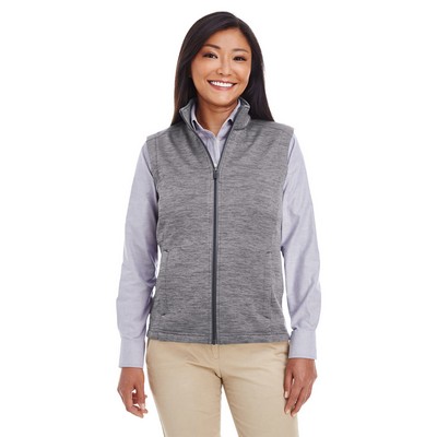 Devon and Jones Ladies' Newbury Mélange Fleece Vest