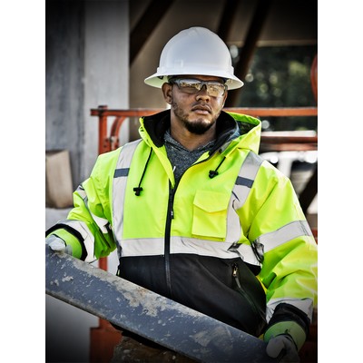 ANSI Class 3 Black Bottom Bomber Jacket - DISCONTINUED