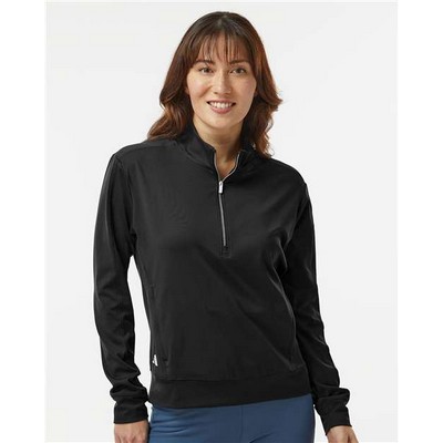 Adidas® Women's Ultimate365 Textured Quarter-Zip Pullover Shirt