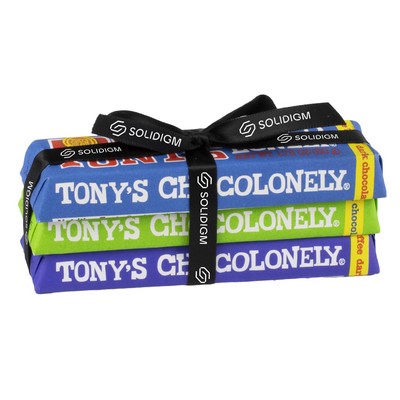 Tony's Chocolonely® Small Chocolate Bar 3 Pack w/ Custom Ribbon